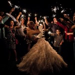 Fairy Tale Wedding Exit with Sparklers