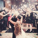 Rachael & Bobby Wedding Sparkler Send-Off with Confetti | Photo by Martine Beher Photography